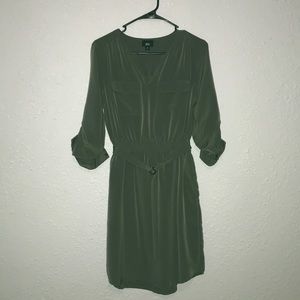 Olive green pulse size dress with pockets!